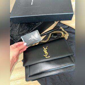 YSL SUNSET LARGE IN SMOOTH LEATHER